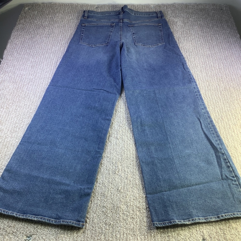 FRAME Le‎ Slim Palazzo Jeans Womens Size 30 Bixby Blue Wide Leg Denim Pants NWT - Picture 2 of 11